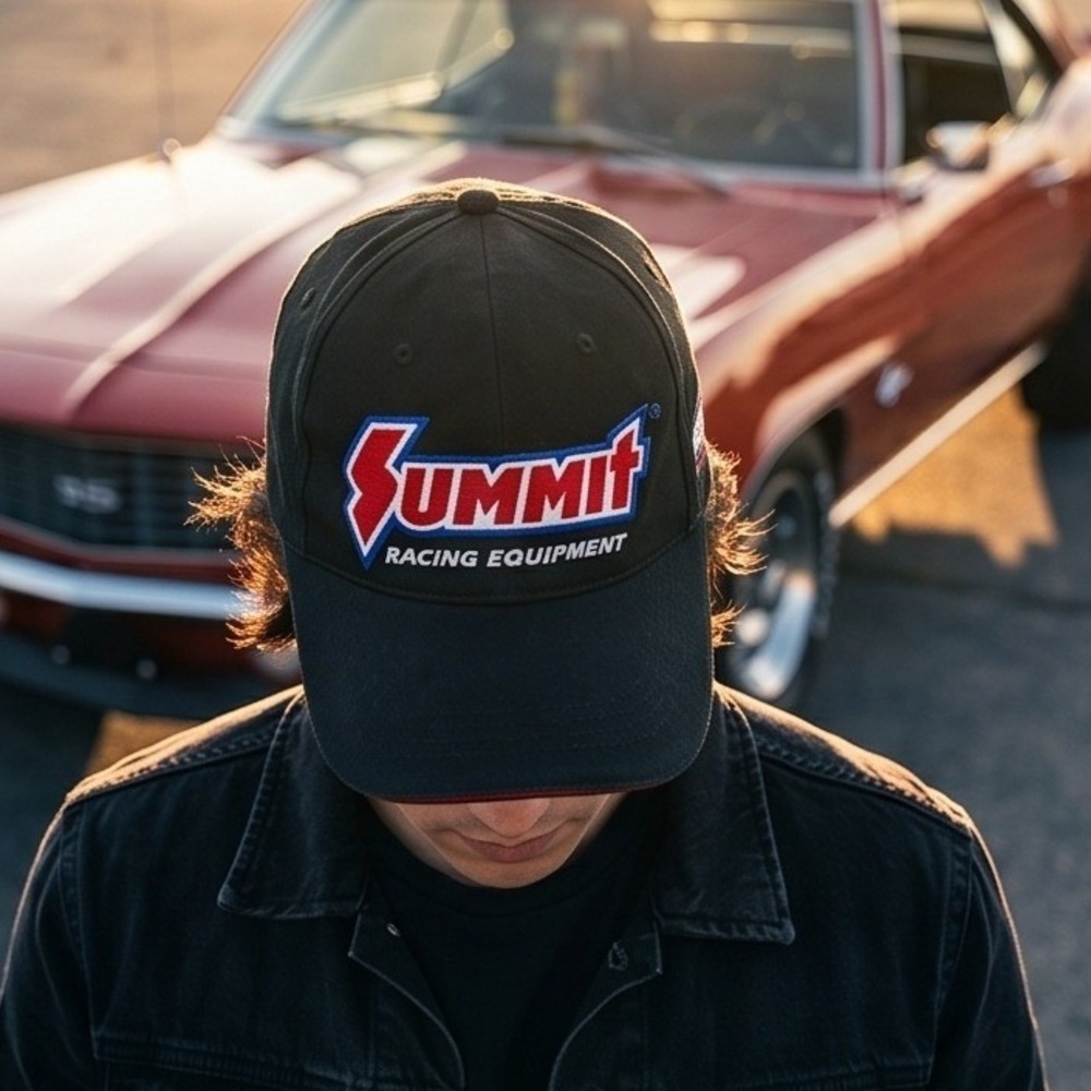 Summit Racing Equipment 50 Years Anniversary Black‎ Hat Adjustable Mens Cap